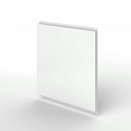 Фасадная металлокассета открытого типа оцинкованная с порошковым покрытием 1мм RAL 9010