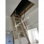 Лестница деревянная Fakro LWT Термоизол. складная 3-сегментная 120*60см 280см