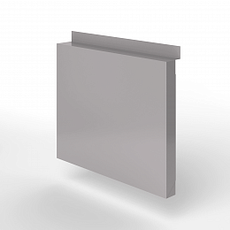 Фасадная металлокассета с иклями оцинкованная с порошковым покрытием 1мм RAL 7036