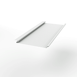 Металлосайдинг Вертикаль gofr оцинкованный с полимерным покрытием 0,45x200мм  RAL 9003