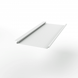 Металлосайдинг Вертикаль gofr оцинкованный с полимерным покрытием 0,45x200мм  RAL 9003