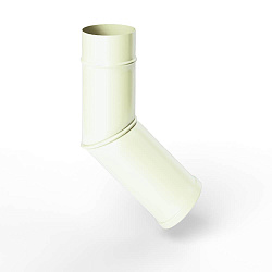 Колено водосточное оцинкованное порошок ф90мм RAL 9010