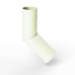 Колено водосточное оцинкованное порошок ф90мм RAL 9010