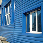 Металлосайдинг Блок-Хаус оцинкованный с полимерным покрытием 0,45х360мм RAL 7024