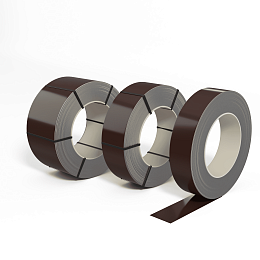 Лента оцинкованная (Штрипс) 1,0 мм (RAL 8016) с полимерным покрытием (полиэстер)