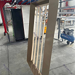 Вентиляционная решетка 500х500 наружная c рамкой оцинк. порошок 0.7мм RAL 1014