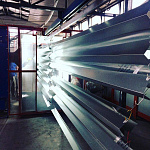 Ендова нижняя плоская 0,45 мм (RAL 3005) оцинкованная c полимерным покрытием