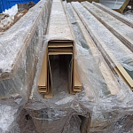 Прямоугольная ламель оцинкованная 0.7мм RAL 1001