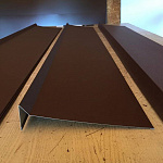 Планка примыкания в штробу для кровли 0,45 мм (RAL 5002) оцинкованная, с порошковым покрытием