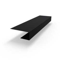 j планка RAL 9005 оцинкованная c порошковым покрытием 0,45мм