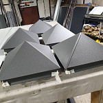 Колпак на столб стандартный оцинкованный с полимерным покрытием до 1200мм RR 32