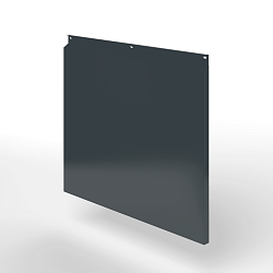 Фасадная металлокассета закрытого типа оцинкованная с порошковым покрытием 0,7x380х370 мм RAL 7016 Антрацитово-серый