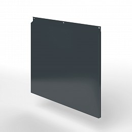 Фасадная металлокассета закрытого типа оцинкованная с порошковым покрытием 0,7x380х370 мм RAL 7016 Антрацитово-серый