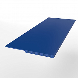 Планка финишная 0,45 мм (RAL 5005) оцинкованная, с порошковым покрытием