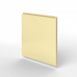 Фасадная металлокассета 530x530 открытого типа оцинкованная с порошковым покрытием 0,7мм RAL 1014