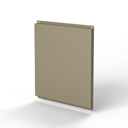 Фасадная металлокассета 795x530 (RAL 1035) открытого типа, с порошковым покрытием 0,7 мм