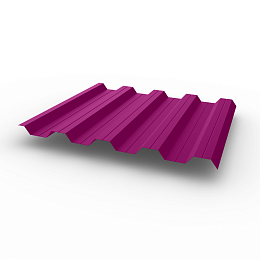 Профнастил НС44 (RAL 4006) 0,65х1047мм оцинкованный, с полимерным покрытием (Полиэстер)
