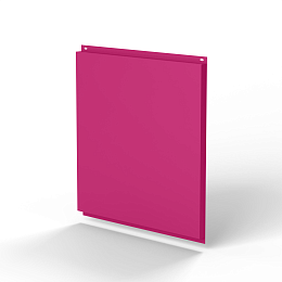 Фасадная металлокассета открытого типа 1 мм (RAL 4010) оцинкованная, с порошковым покрытием