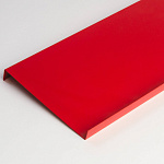 Отлив 0,45мм RAL 3024 оконный оцинкованный c порошковым покрытием