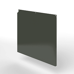 Фасадная металлокассета закрытого типа оцинкованная с порошковым покрытием 0,7x380х370 мм RAL 6006 Серо-оливковый