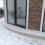 Отлив радиусный 1мм RAL 9003 оцинкованный, c порошковым покрытием