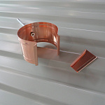 Крепление водосточный трубы шпилька медное ф100х10х250мм