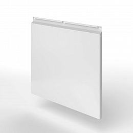 Фасадная металлокассета закрытого типа оцинкованная с порошковым покрытием 0,7x480х1015мм RAL 7047 Телегрей 4