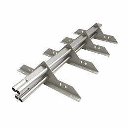 Снегозадержатель трубчатый 3000мм универсальный 40x20-1,0-1,5-4 холоднокатанная сталь с порошковым покрытием RAL 9002