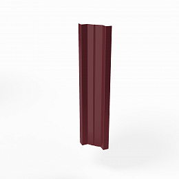 Штакетник оцинкованный с полимерным покрытием 0,5х100мм M-образный прямой RAL 3005