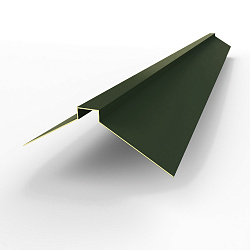 Конек фигурный 0,45 мм RAL 6007 оцинкованный, с порошковым покрытием