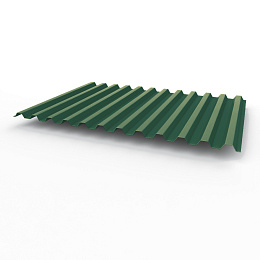 Профнастил С21 0,4х1051мм (RAL 6028) оцинкованный, с полимерным покрытием (полиэстер)