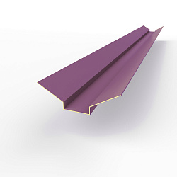 Ендова верхняя фигурная 0,45 мм (RAL 4001) оцинкованная c порошковым покрытием