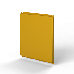 Фасадная металлокассета 1160x1160 (RAL 1005) открытого типа, с порошковым покрытием 0,7 мм