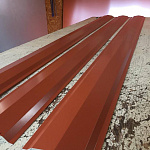 Планка примыкания в штробу для кровли 0,45 мм (RAL 6002) оцинкованная, с порошковым покрытием