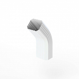 Колено водосточное прямоугольное полиэстер Grand Line Vortex RAL 9003