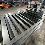 Вентиляционная решетка 400х200 наружная оцинкованная 0.7мм