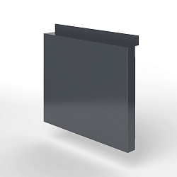 Фасадная металлокассета с иклями оцинкованная с порошковым покрытием 0,7мм RAL 7024