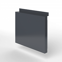 Фасадная металлокассета с иклями оцинкованная с порошковым покрытием 0,7мм RAL 7024