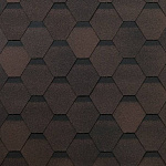 Гибкая черепица Шинглас Оптима коричневый