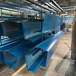 Парапет плоский RAL 5009 полиэстер 1,2 мм