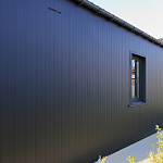 Вертикаль 0,2 classic 0,5 Rooftop Бархат с пленкой RAL 9005 черный