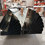 Парапет 0.45 мм плоский оцинкованный