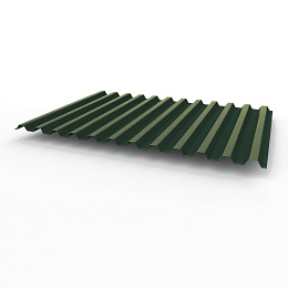 Профнастил С21 0,55х1051мм (RAL 6009) оцинкованный, с полимерным покрытием (полиэстер)