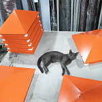 Колпак на столб стандартный оцинкованный с полимерным покрытием до 1200мм RAL 8017