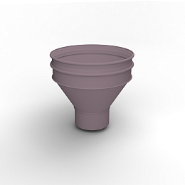 Воронка водосточная ф160х350мм (RAL 4009) водосборная, c порошковым покрытием