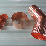 Колено водосточное медное ф120х400x400мм