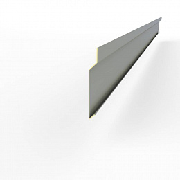 Отлив для фундамента (цокольный) оцинкованный c полимерным покрытием 0,45мм RAL 7004