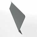 Планка примыкания в штробу для кровли 0,45 мм (RAL 7005) оцинкованная, с порошковым покрытием