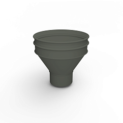 Воронка водосточная ф100х350мм (RAL 6006) водосборная, c порошковым покрытием