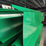 Заборный парапет с капельником угловой оцинкованный с порошковым покрытием 0,45мм RAL 3003